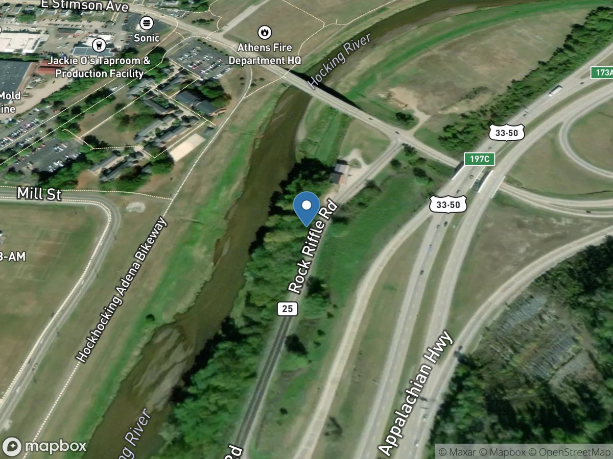 Hocking River at Athens OH location