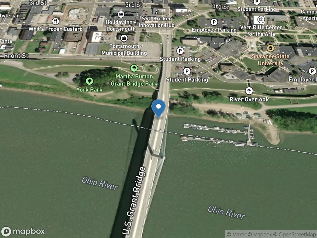 Ohio River at Portsmouth, OH location