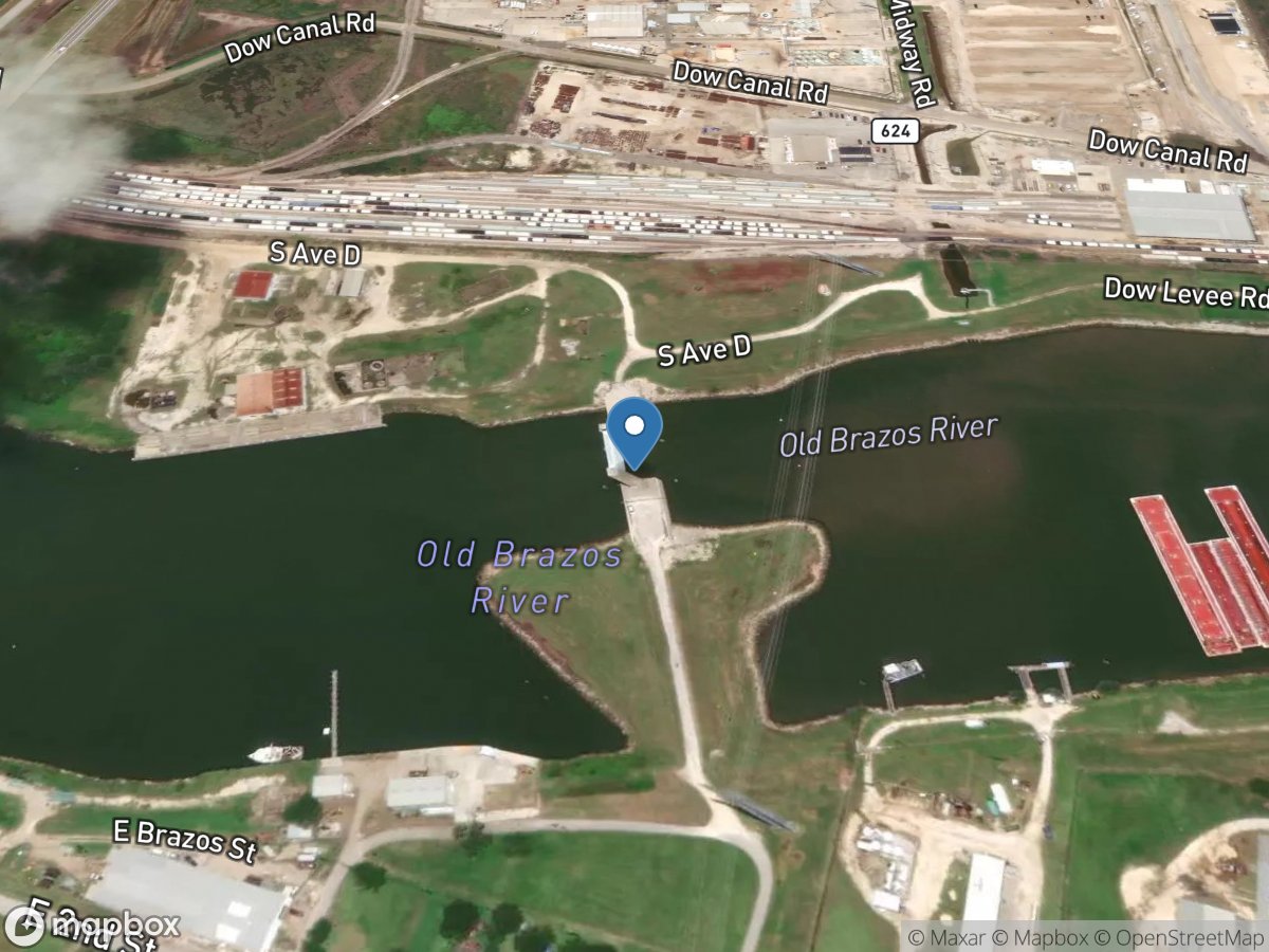 Old Brazos Rv near Freeport, TX location