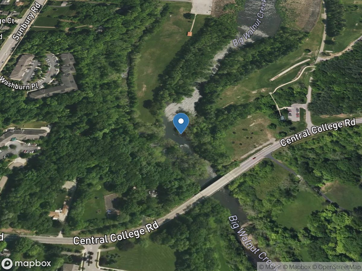 Big Walnut Creek at Central College OH location