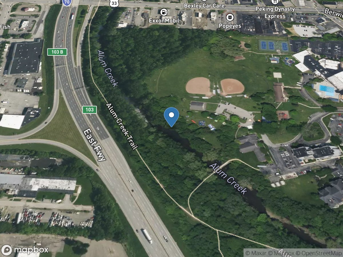 Alum Creek at Columbus OH location