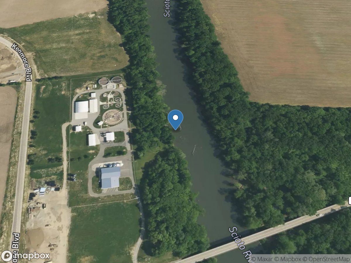 Scioto River near Commercial Point OH location