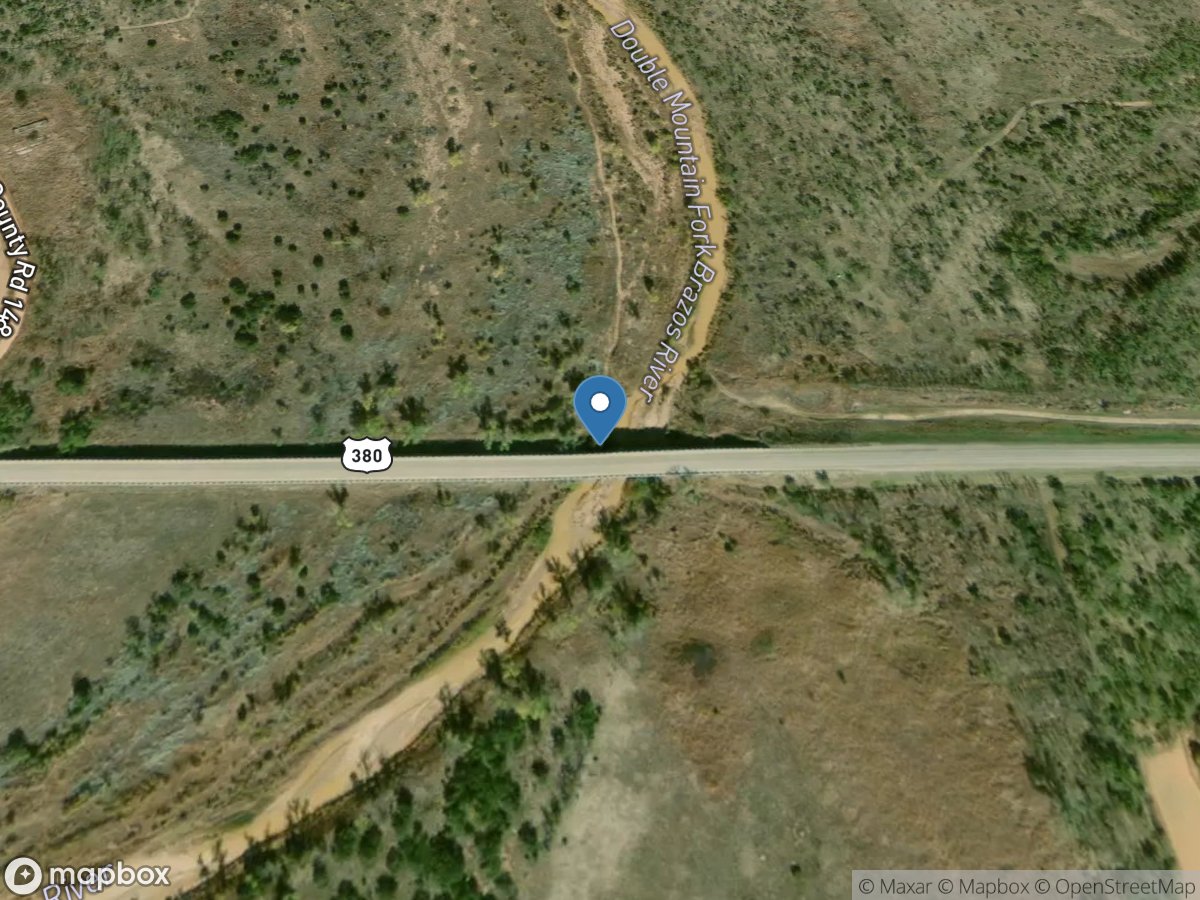 DMF Brazos Rv near Rule, TX location