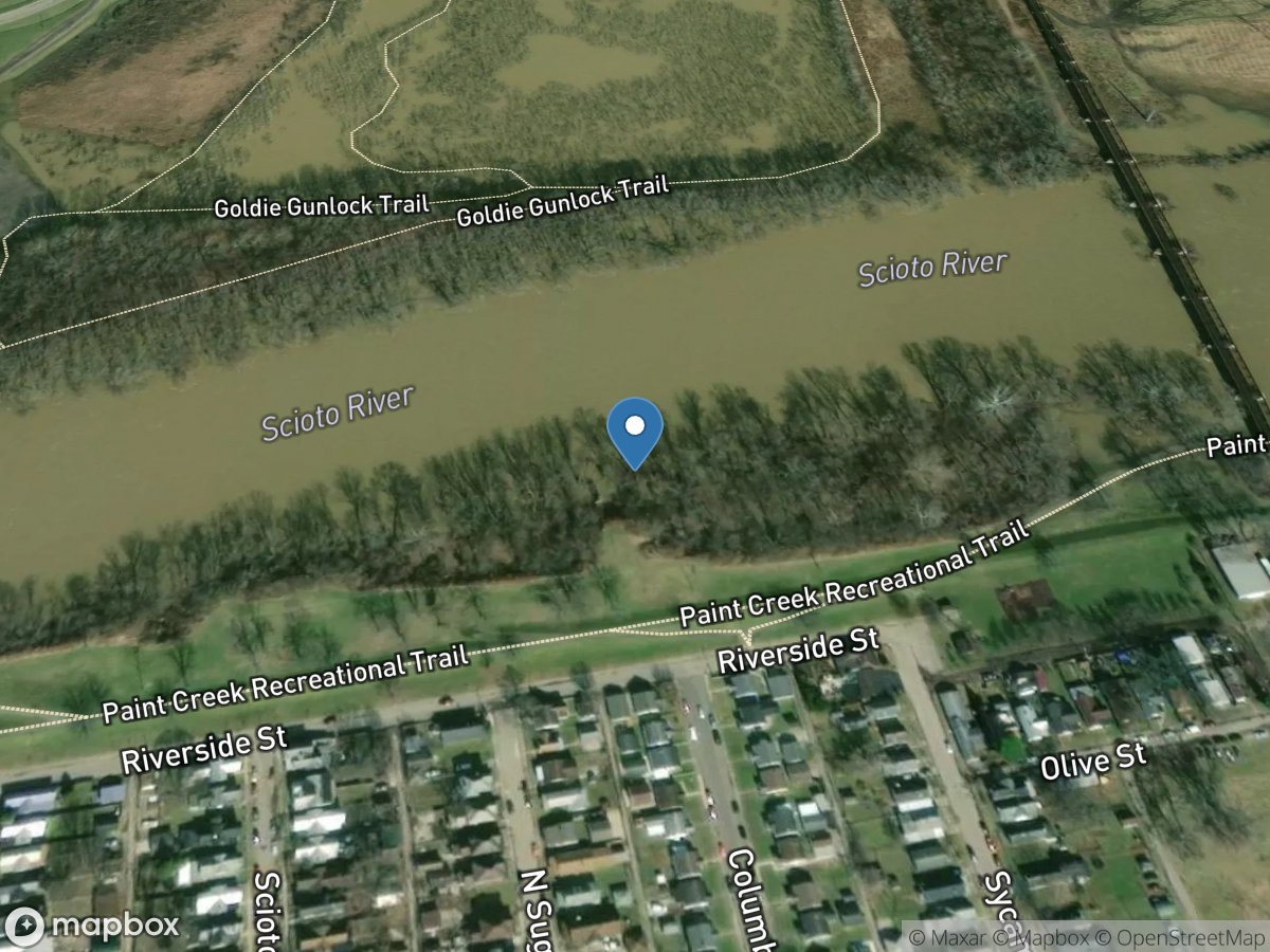 Scioto River at Chillicothe OH location