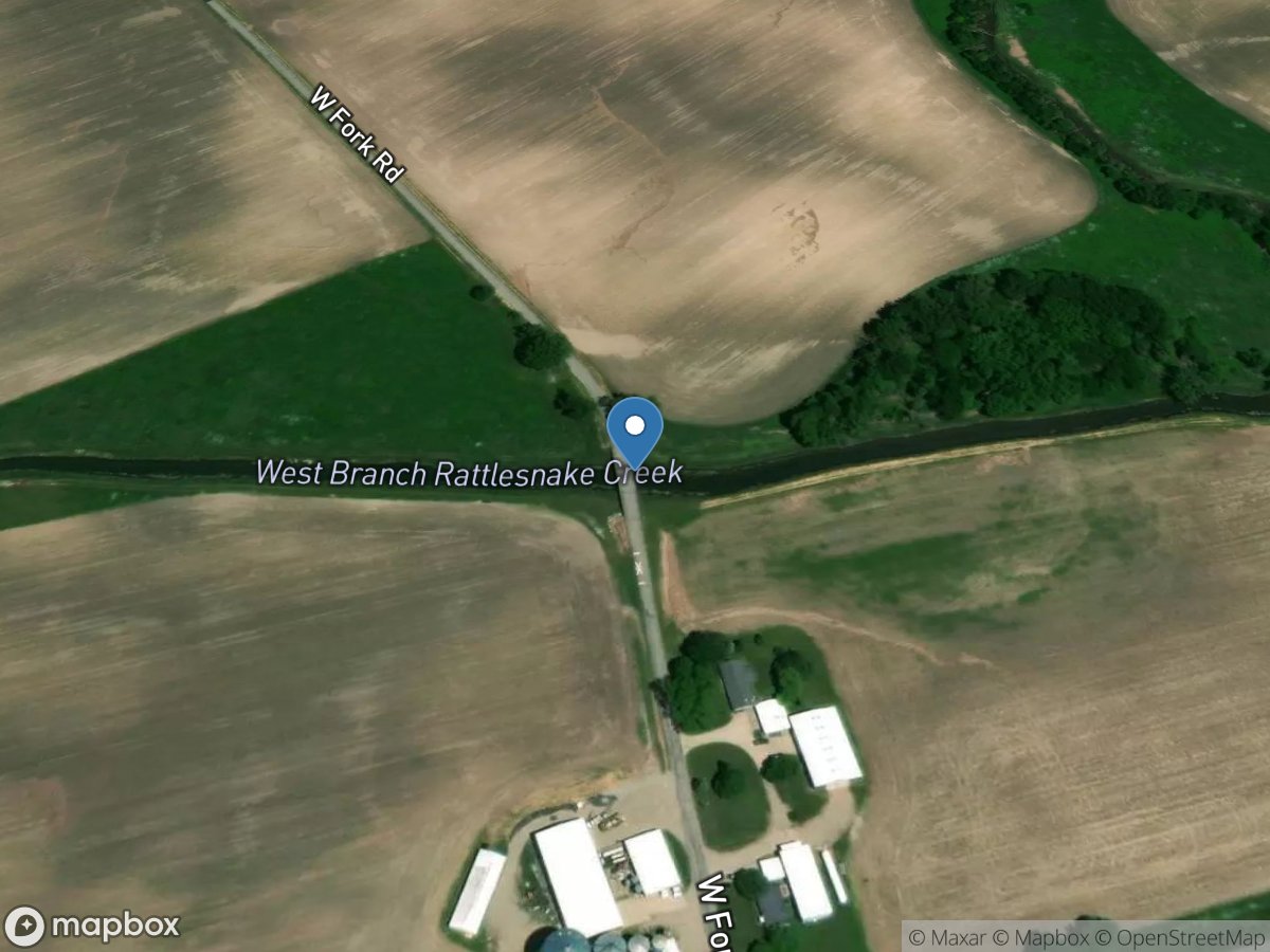 West Branch Rattlesnake Creek at Glendon OH location