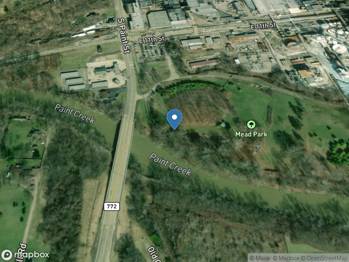 Paint Creek at Chillicothe OH location