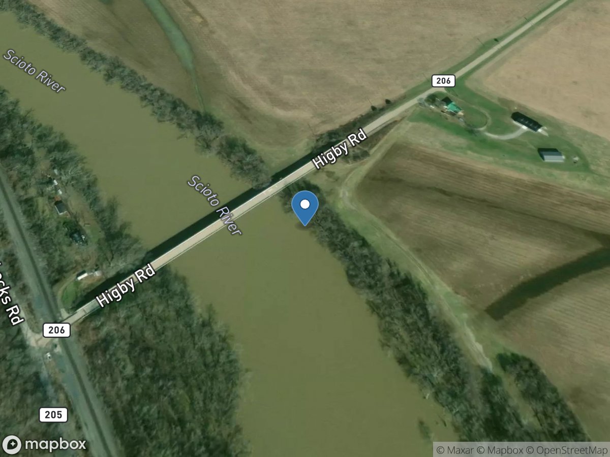 Scioto River at Higby OH location