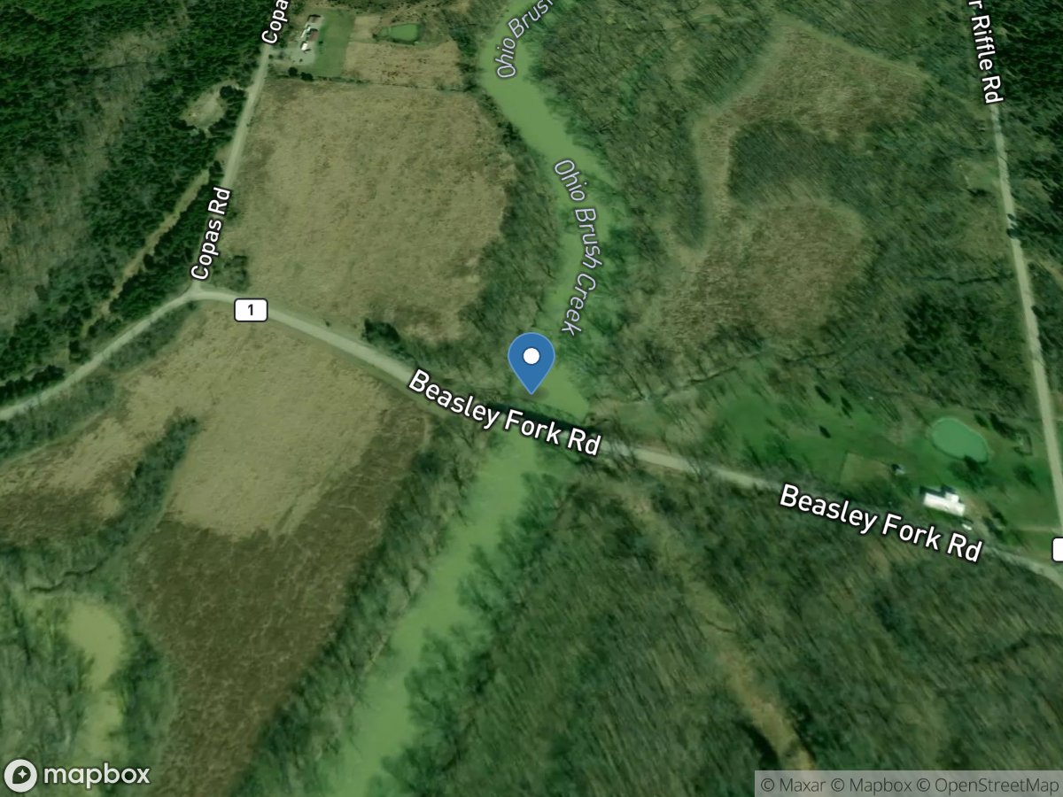 Ohio Brush Creek near Lynx OH location