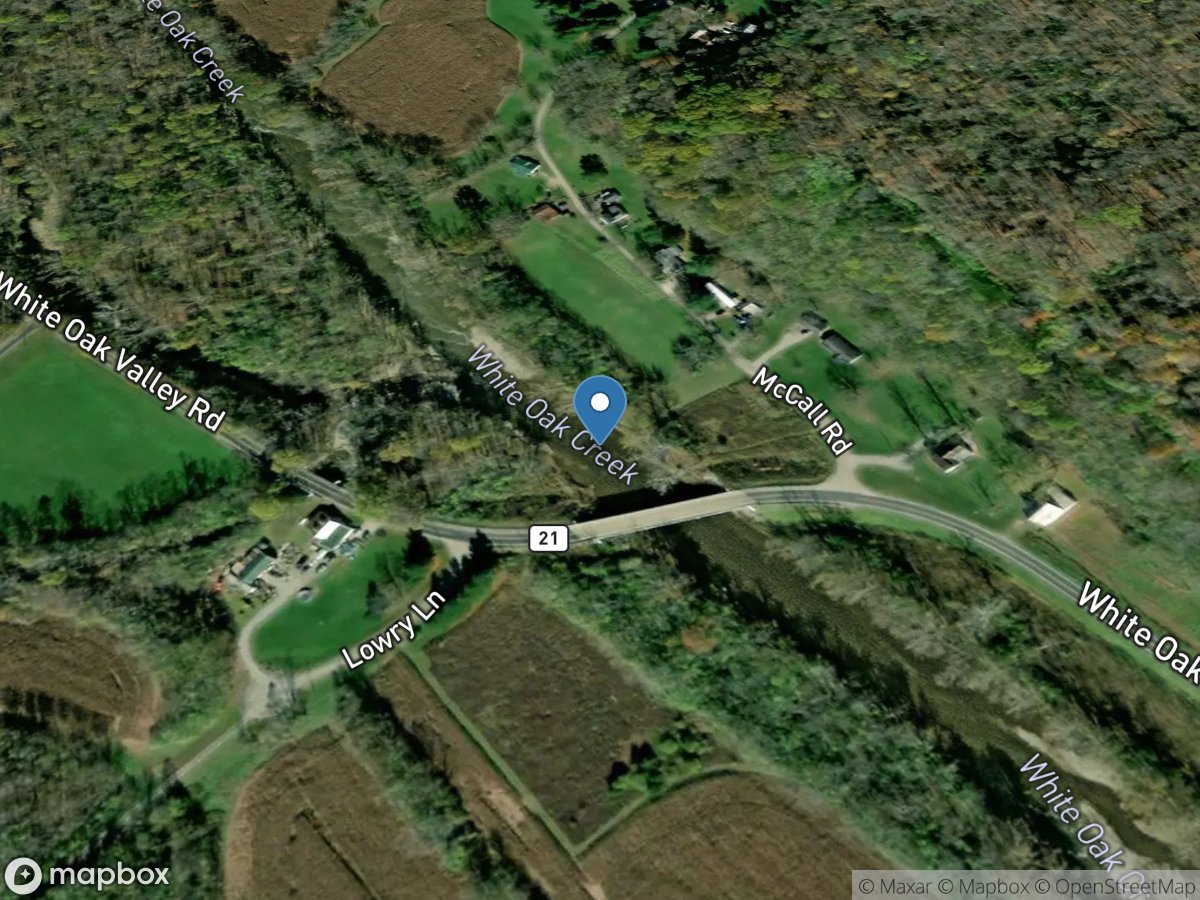 White Oak Creek above Georgetown OH location