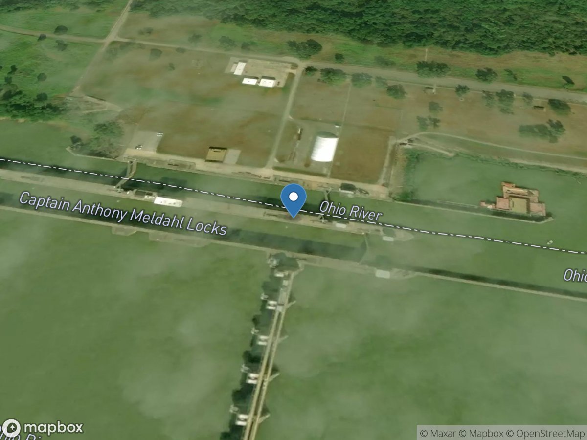 Ohio River at Meldahl Dam near Chilo, OH location