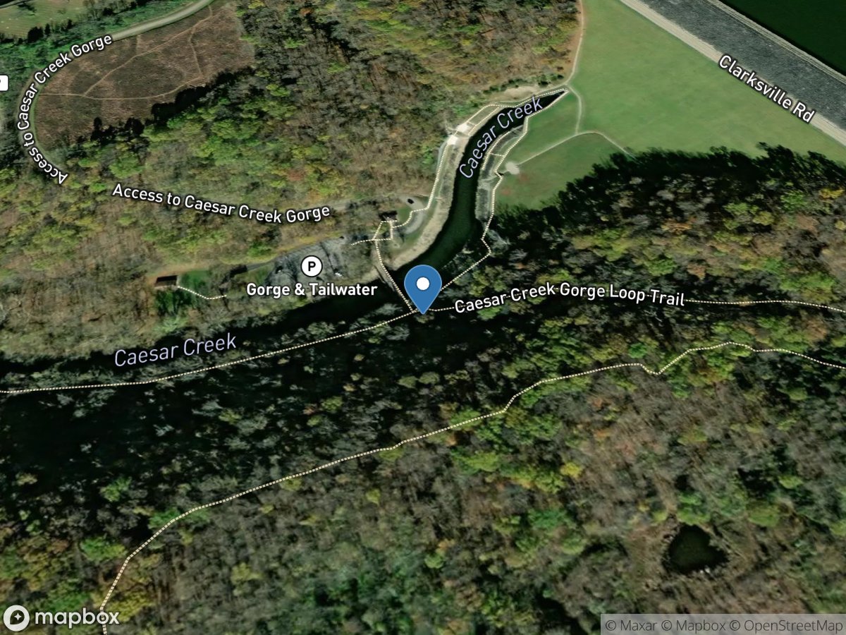 Caesar Creek near Wellman OH location