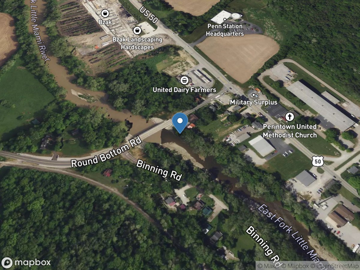 East Fork Little Miami River at Perintown OH location