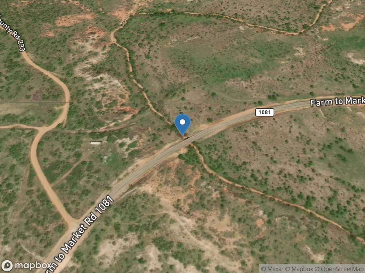 Red Mud Creek near Spur, TX location