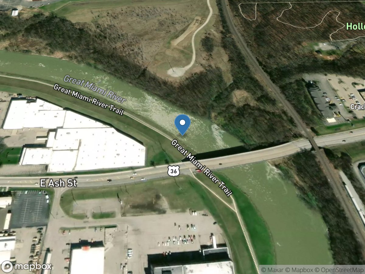 Great Miami River at Piqua OH location