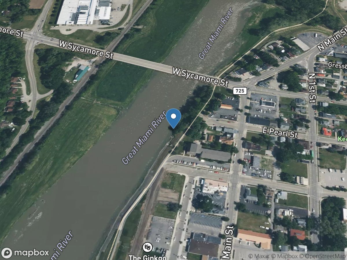 Great Miami River at Miamisburg OH location