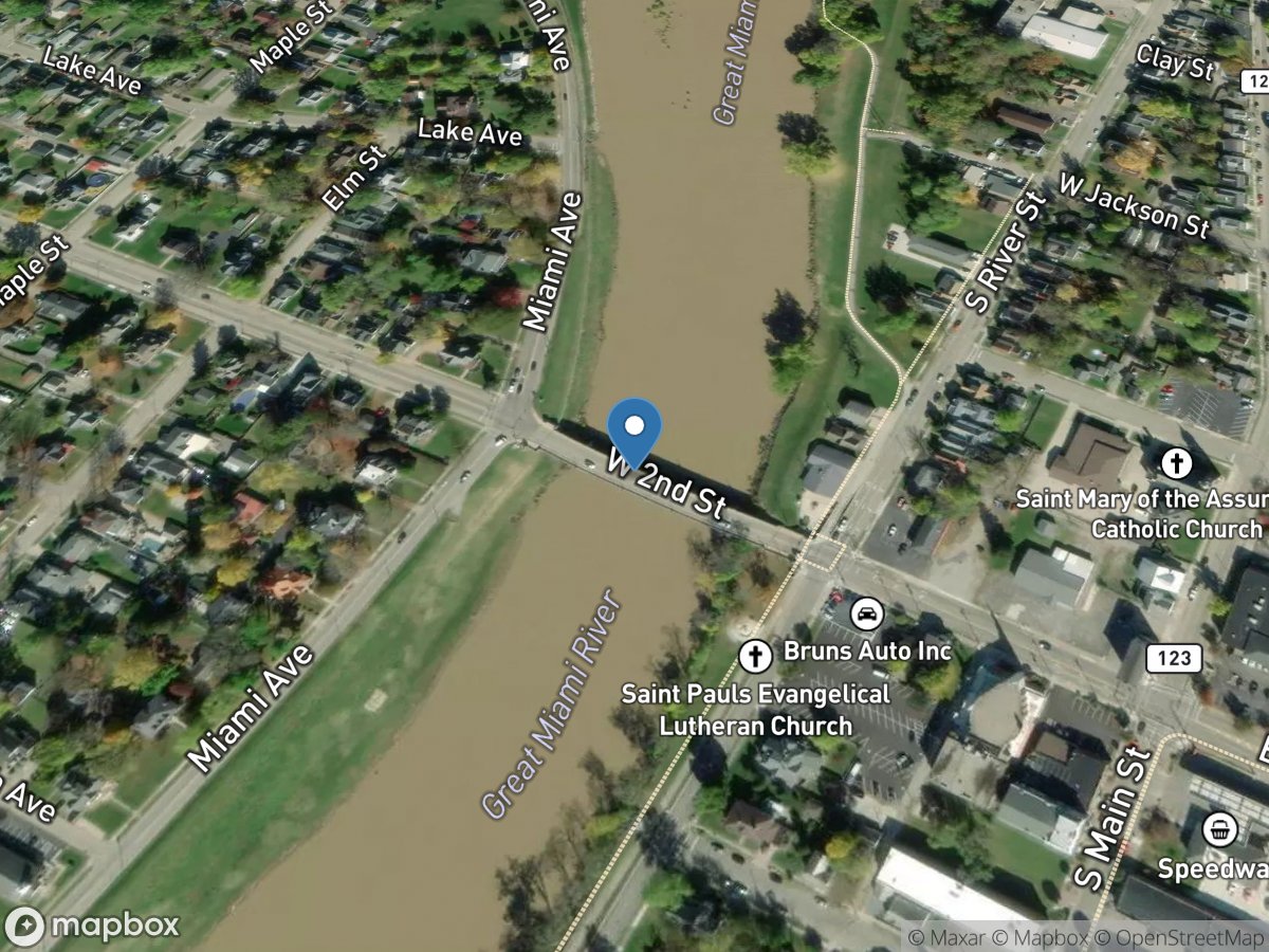 Great Miami River at Franklin OH location