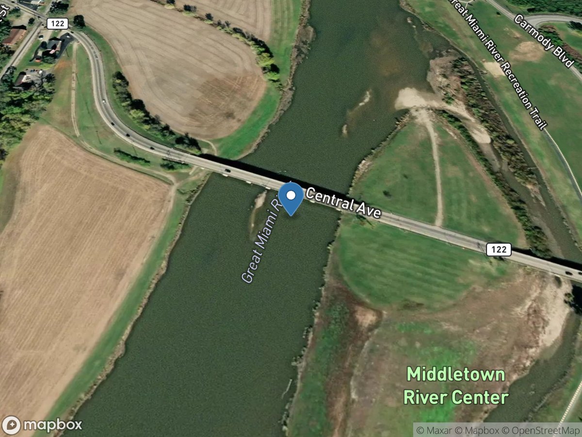 Great Miami River at Middletown OH location