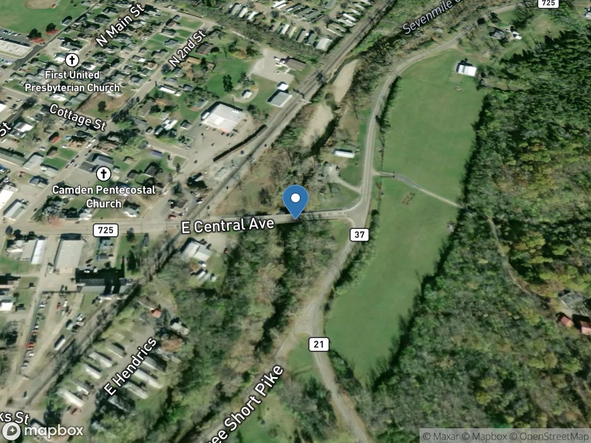 Sevenmile Creek at Camden OH location