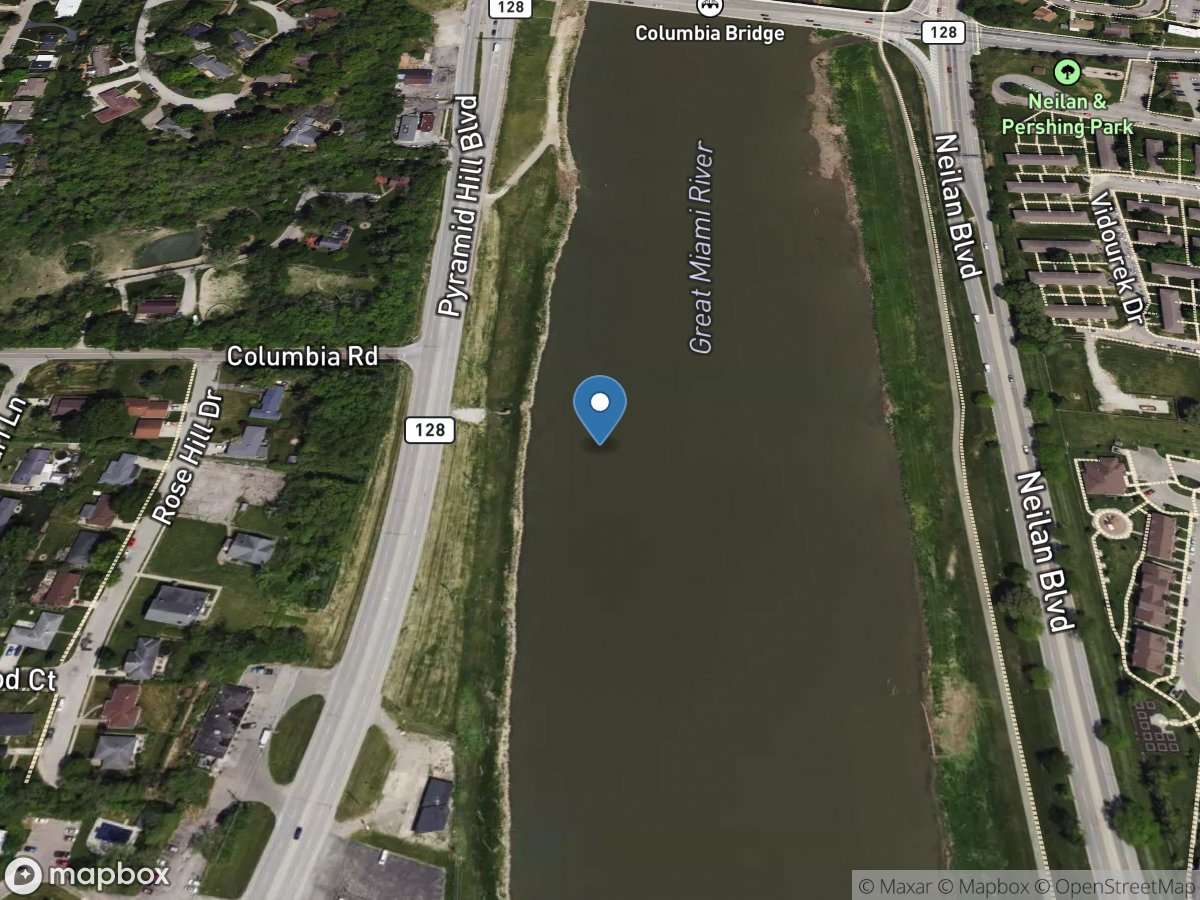 Great Miami River at Hamilton OH location