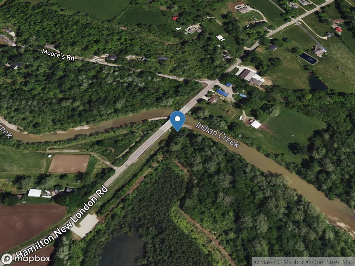 Indian Creek near Millville OH location