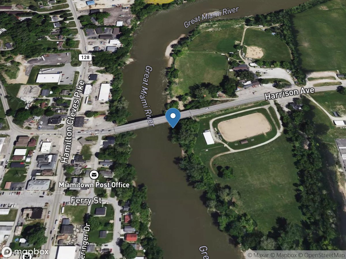 Great Miami River at Miamitown OH location