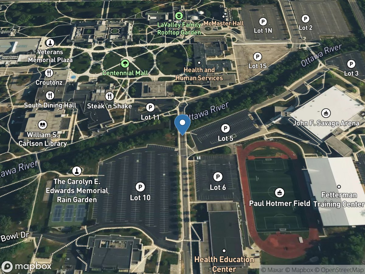 Ottawa River at University of Toledo, Toledo OH location