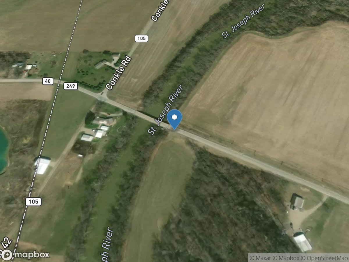 St Joseph River near Newville IN location