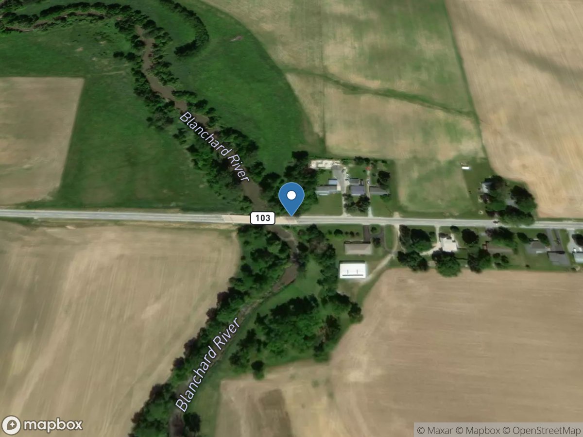 Blanchard River at Mount Blanchard OH location