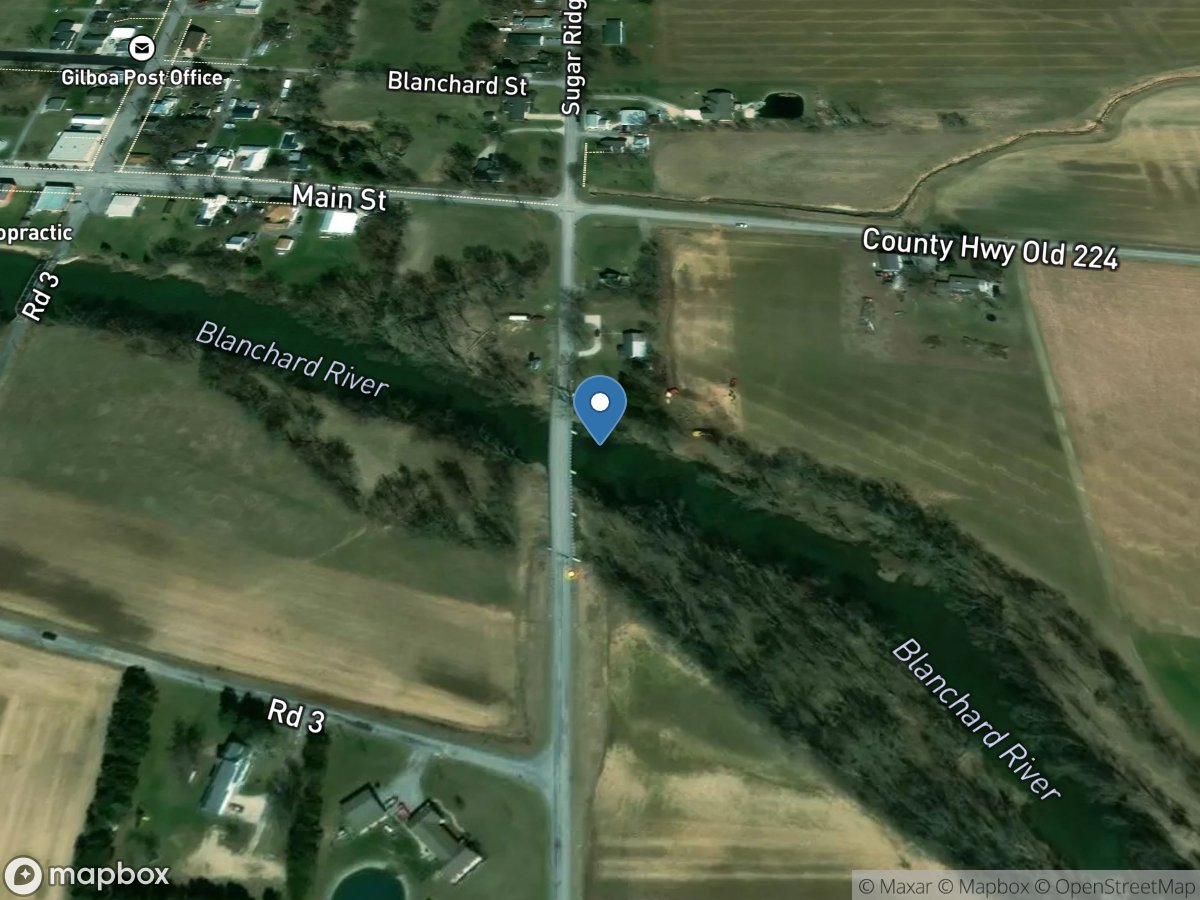 Blanchard River at Gilboa OH location