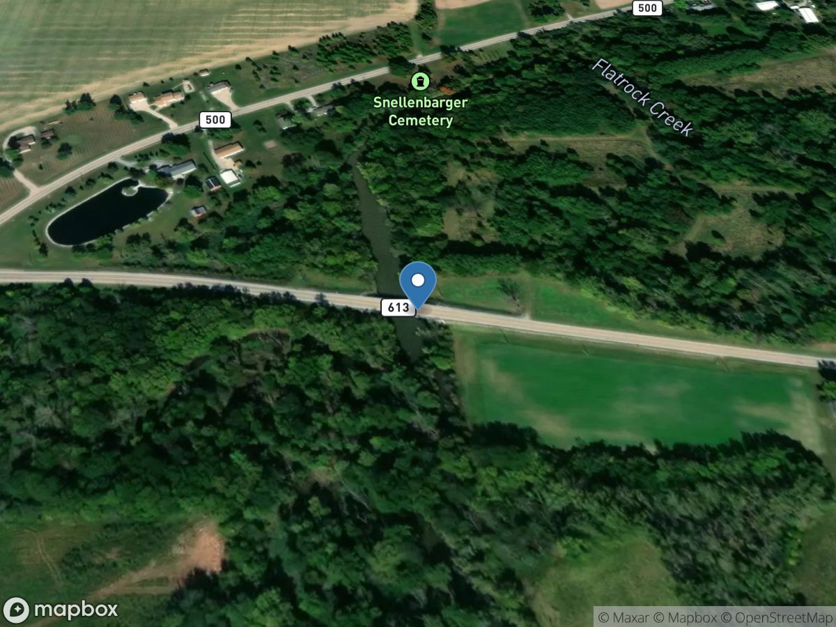 Flatrock Creek at State Route 613 near Payne OH location