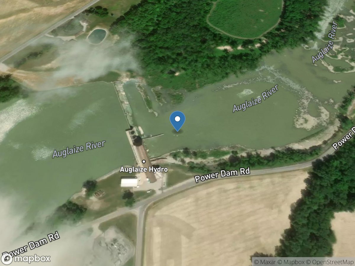 Auglaize River near Defiance OH location