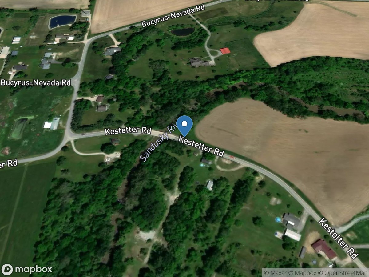 Sandusky River near Bucyrus OH location