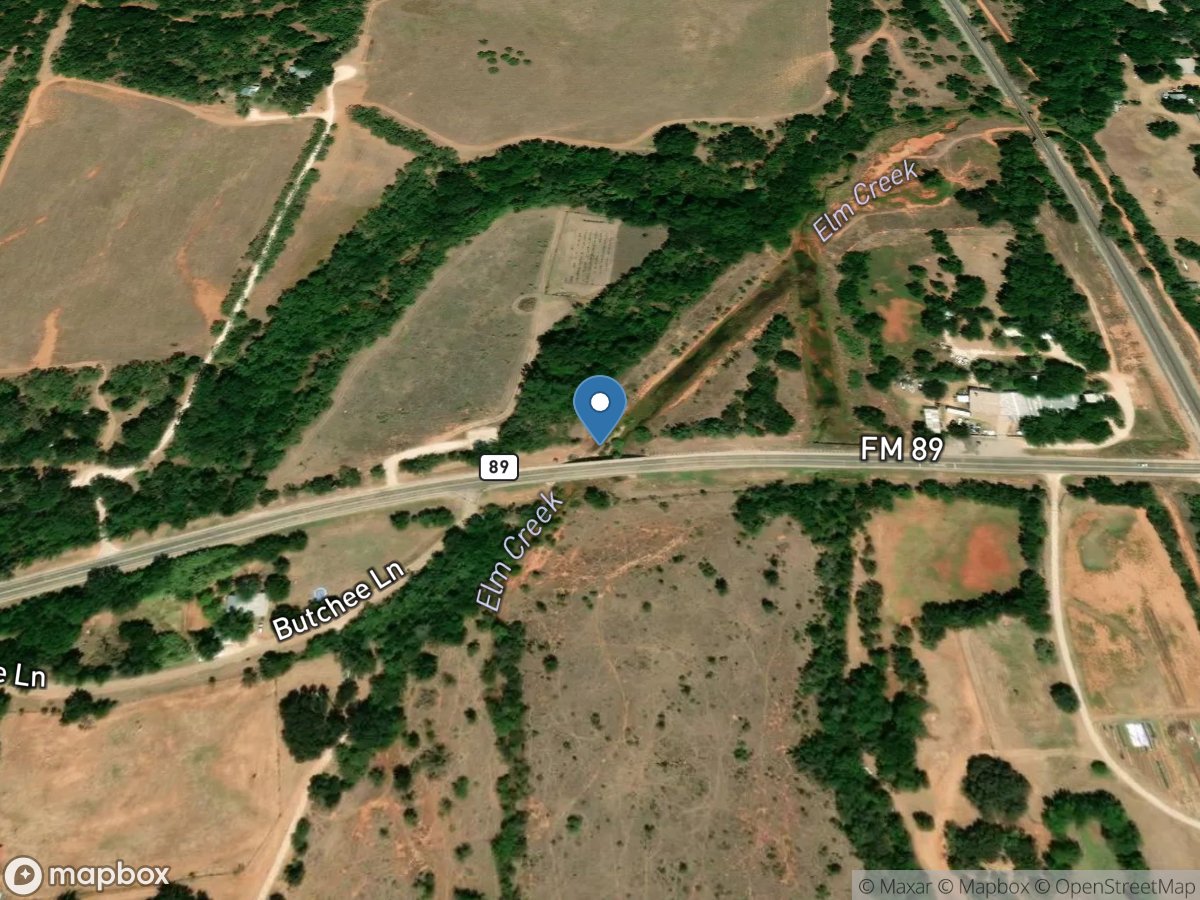 Elm Creek at FM 89 near Buffalo Gap, TX location