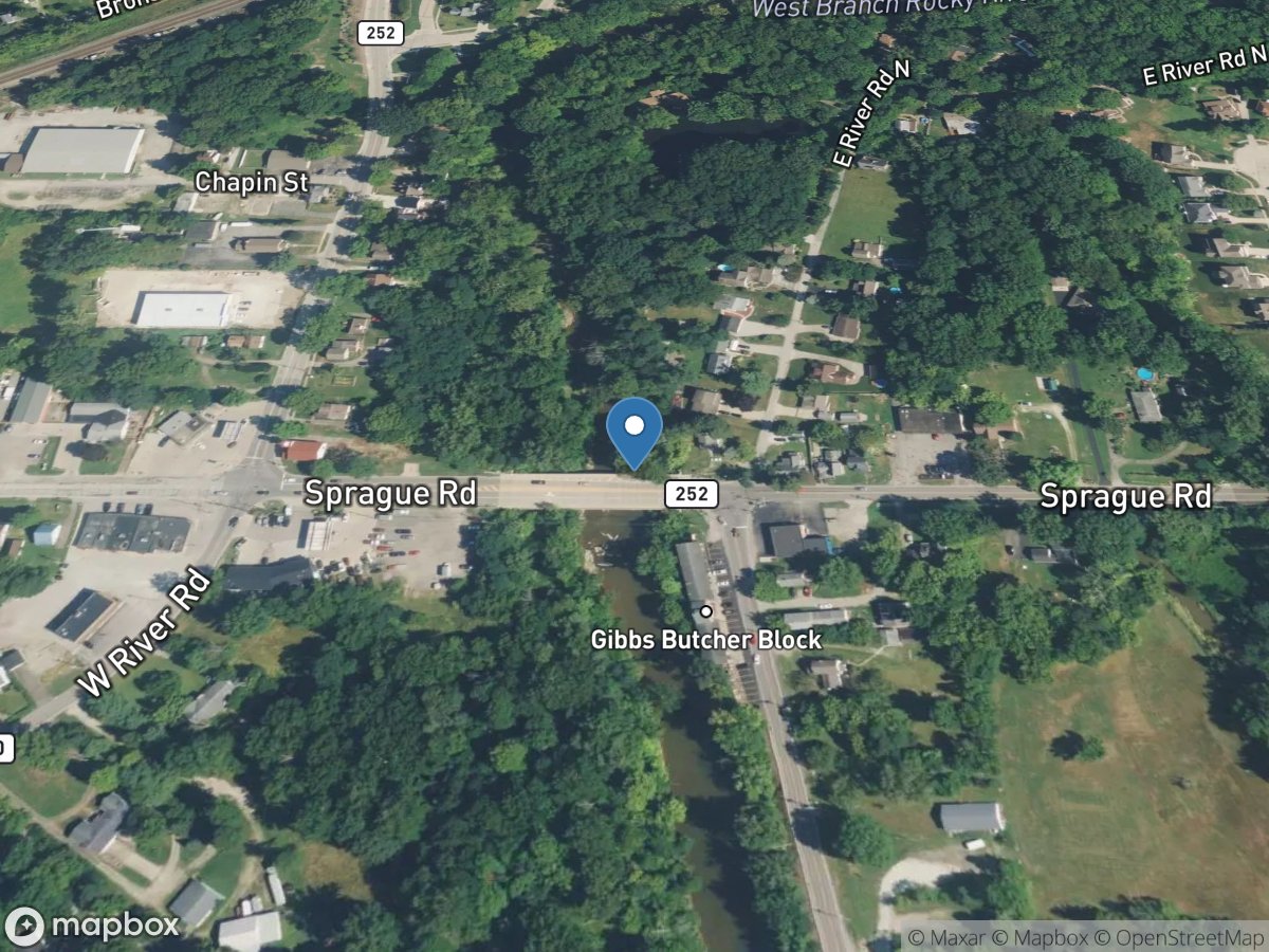 West Branch Rocky River at West View OH location