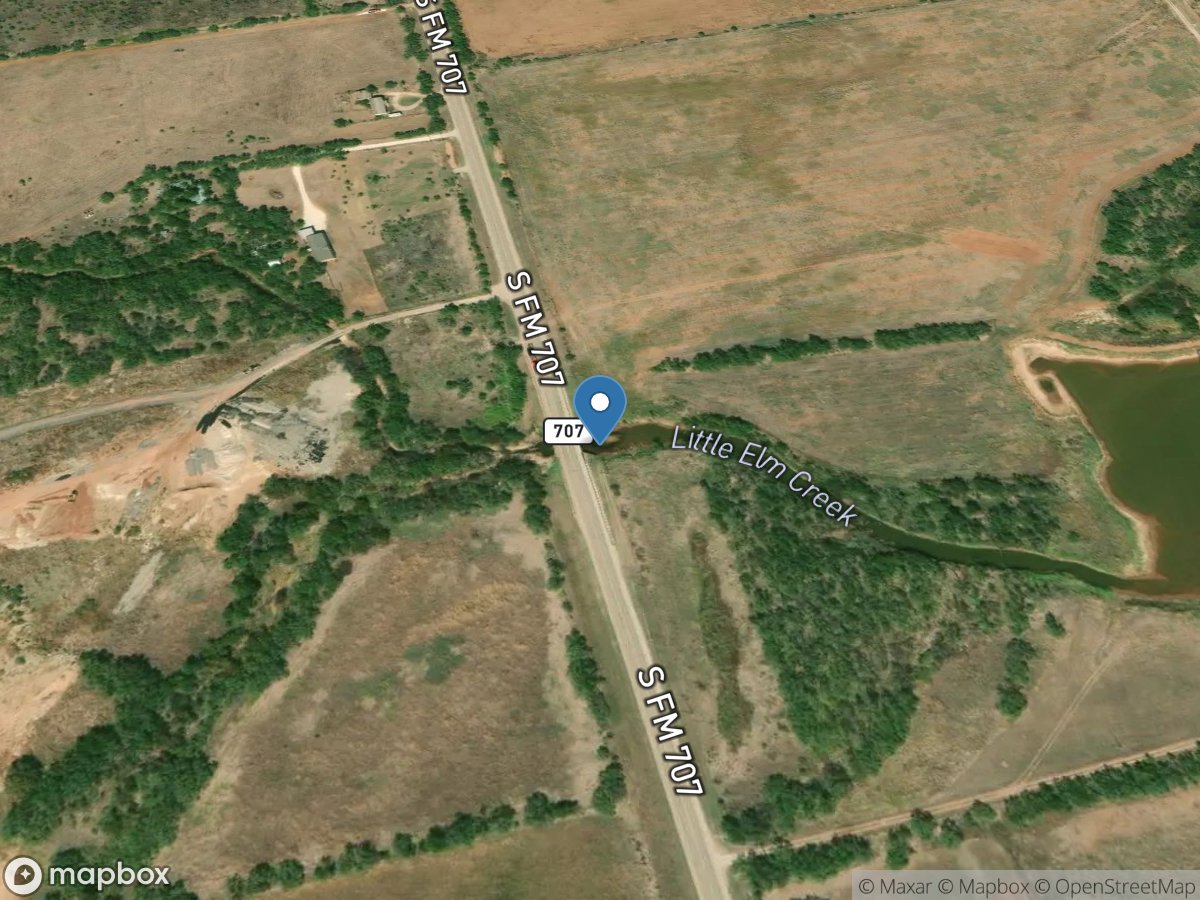 Little Elm Creek near Abilene, TX location