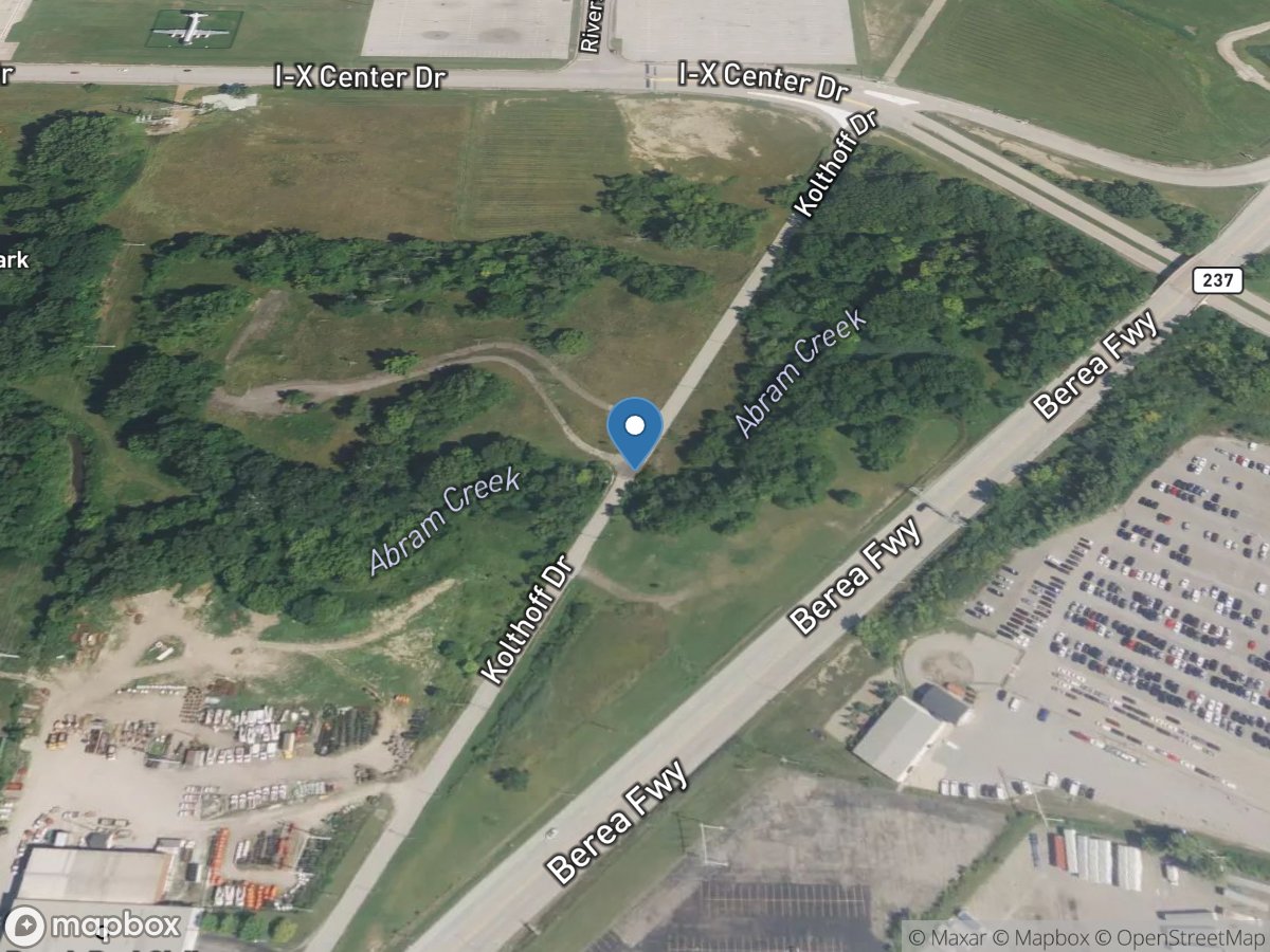 Abram Creek at Kolthoff Drive at Brook Park OH location