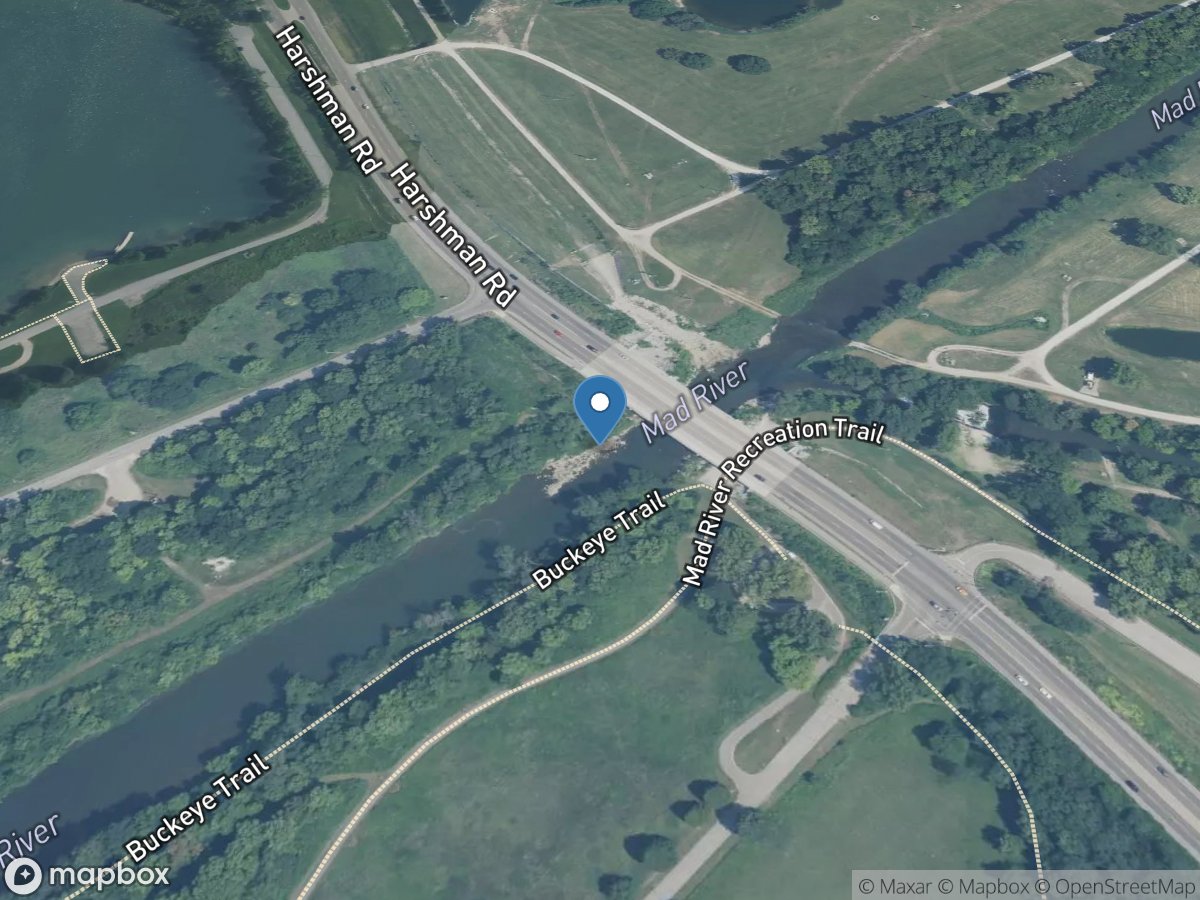 Mad River at Harshman Road at Eastwood Metropark OH location