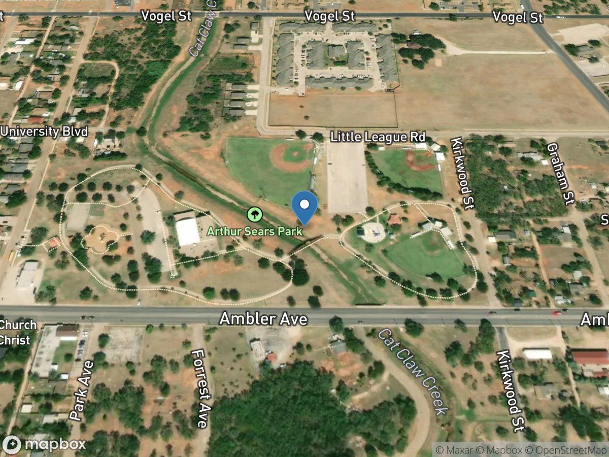 Cat Claw Creek at Abilene, TX location