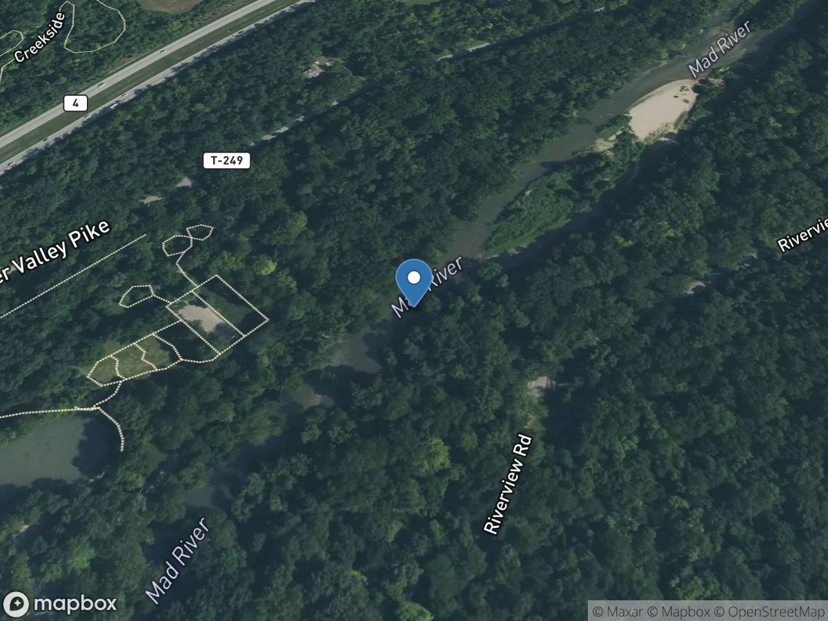 Mad River above Unnamed Tributary near Fairborn OH location