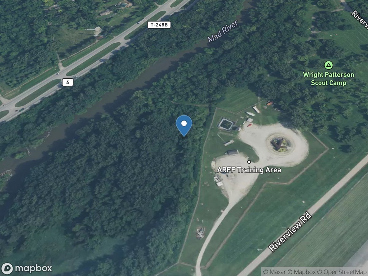 Outflow from Bass Lake near Fairborn OH location