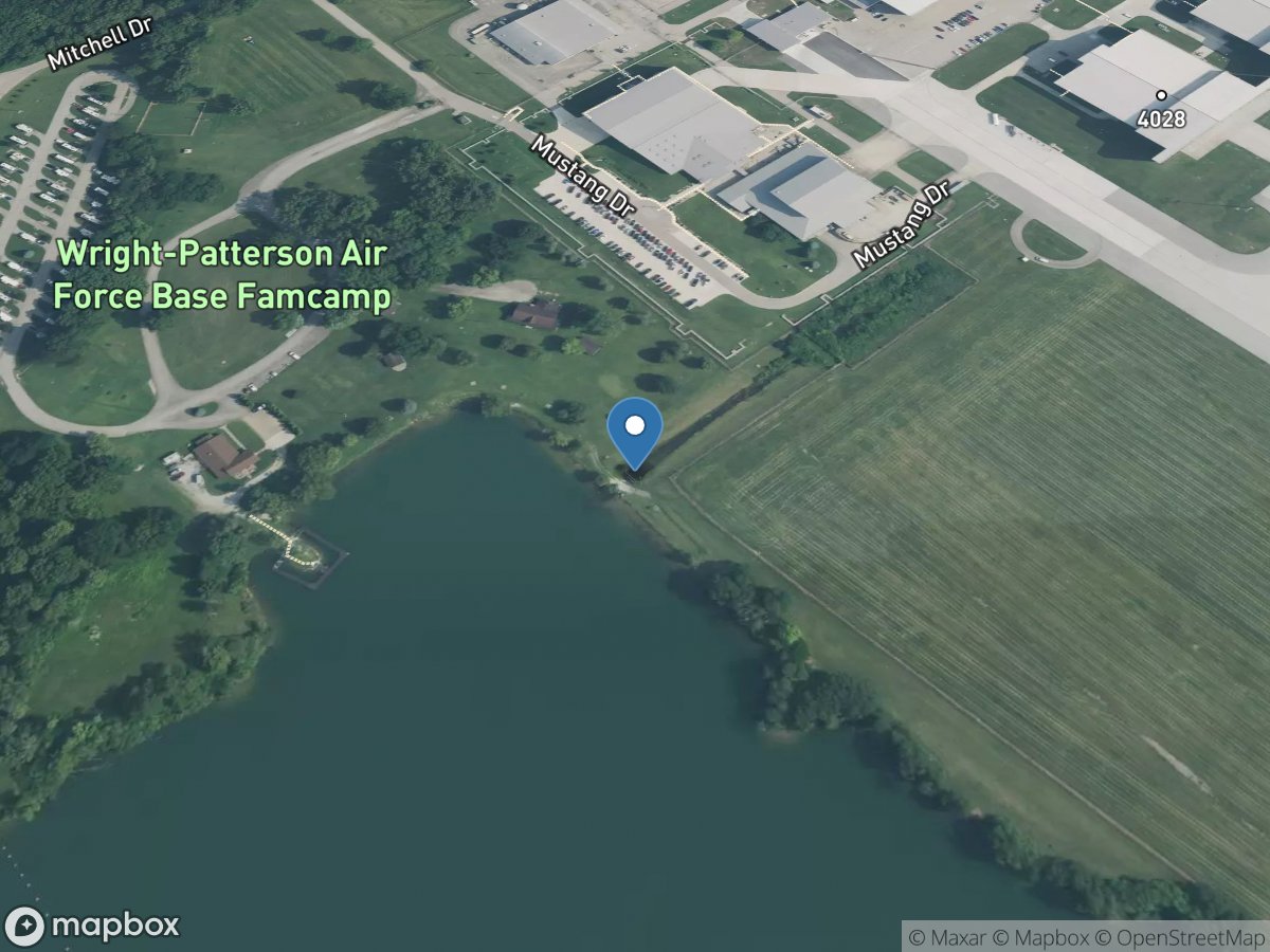 Outfall 19 trib north of Bass Lake WPAFB OH location