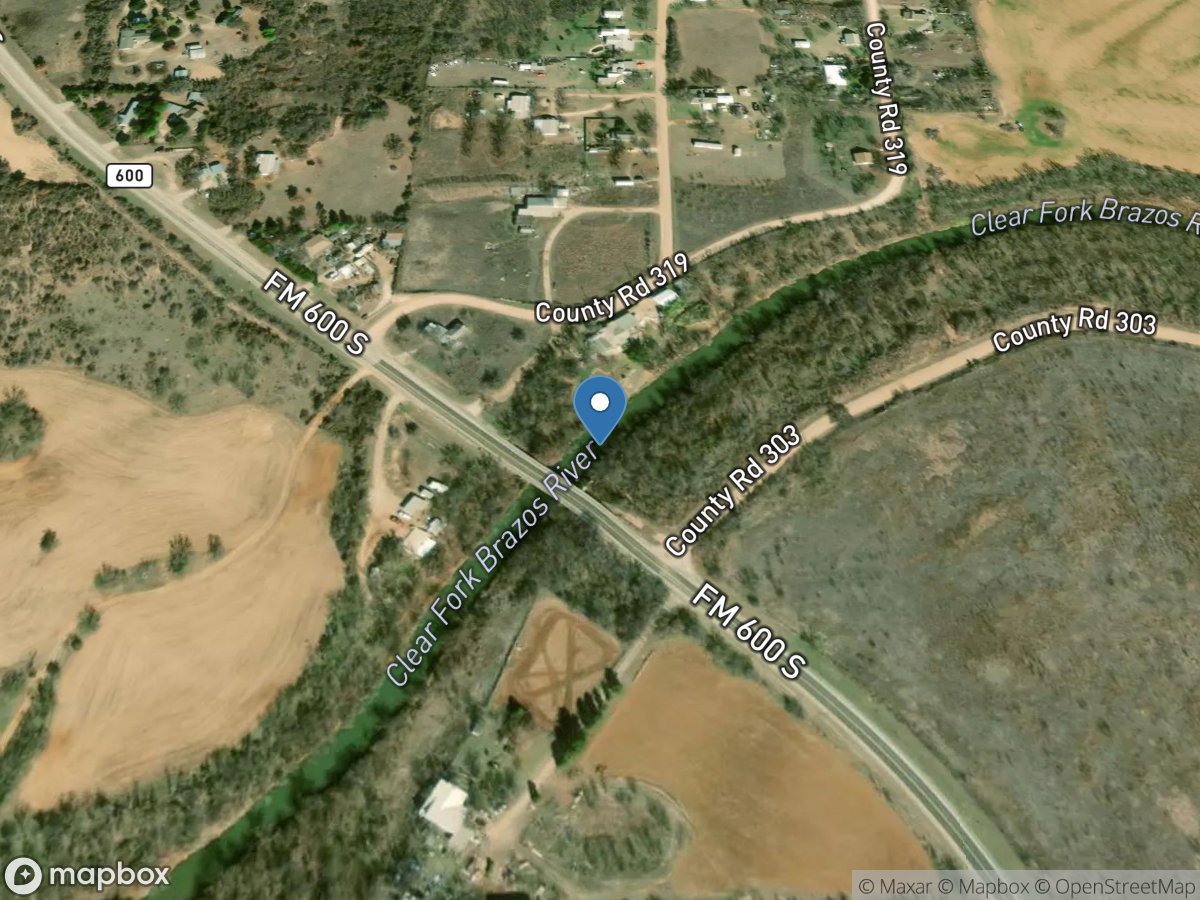 Clear Fork Brazos Rv at Nugent, TX location