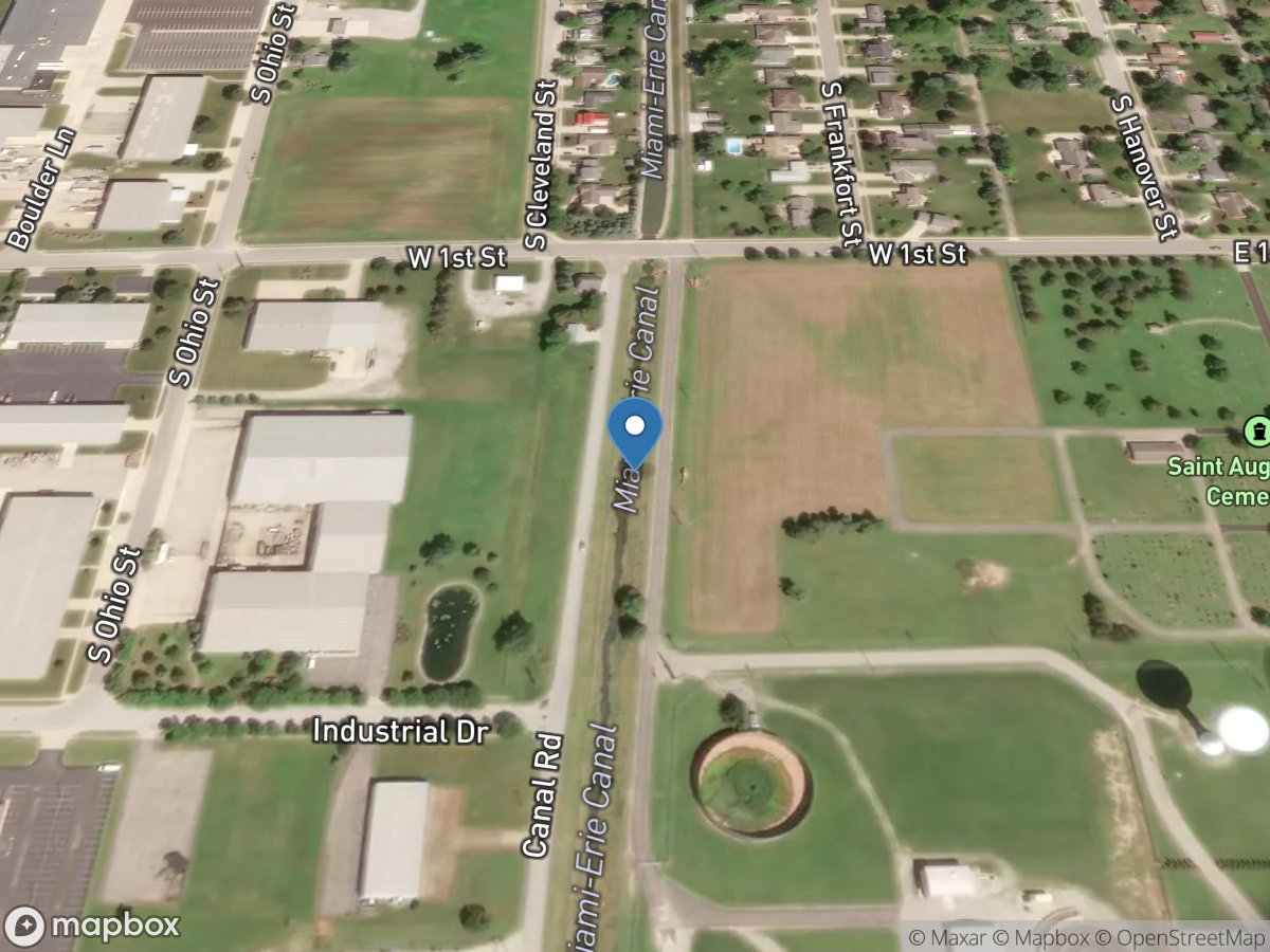 Miami and Erie Canal at Minster OH location