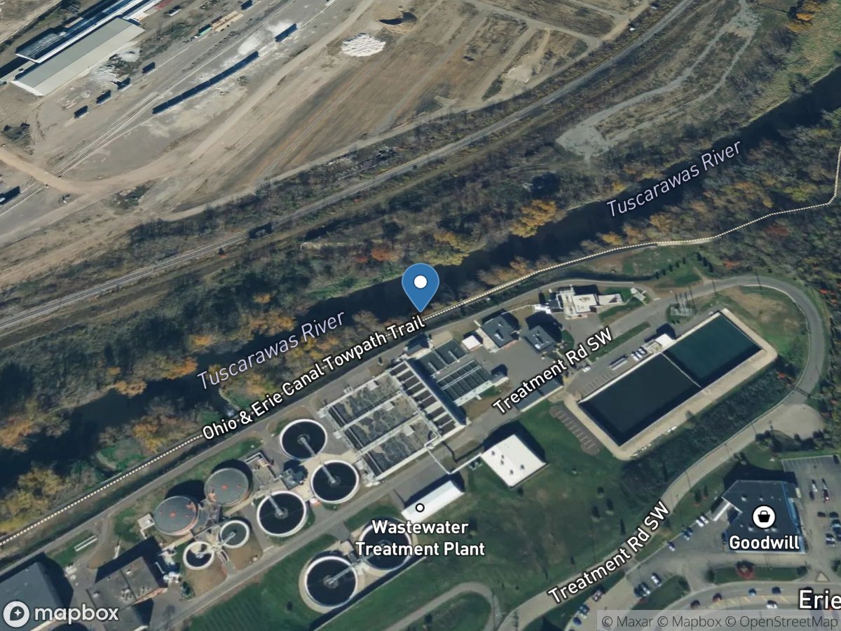 Tuscarawas River below Massillon OH location