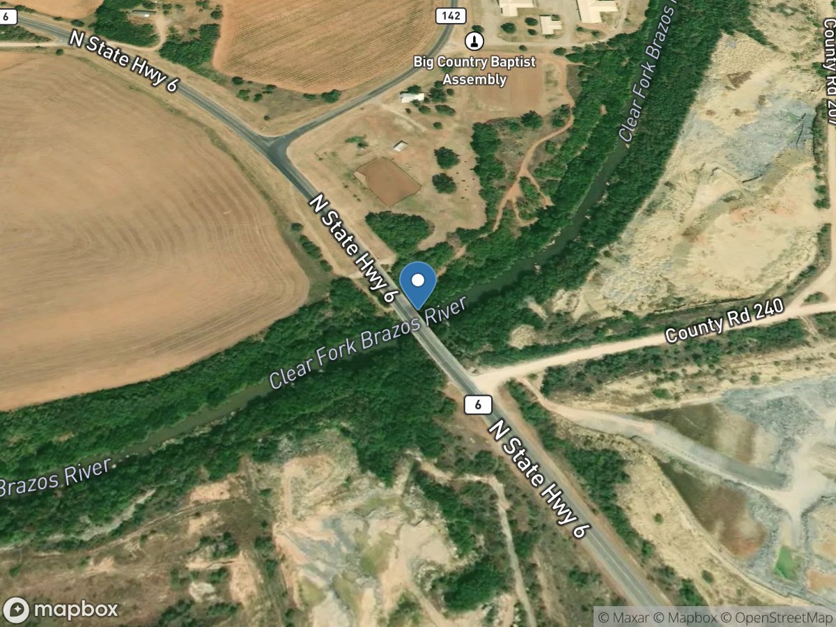 Clear Fork Brazos Rv at Lueders, TX location