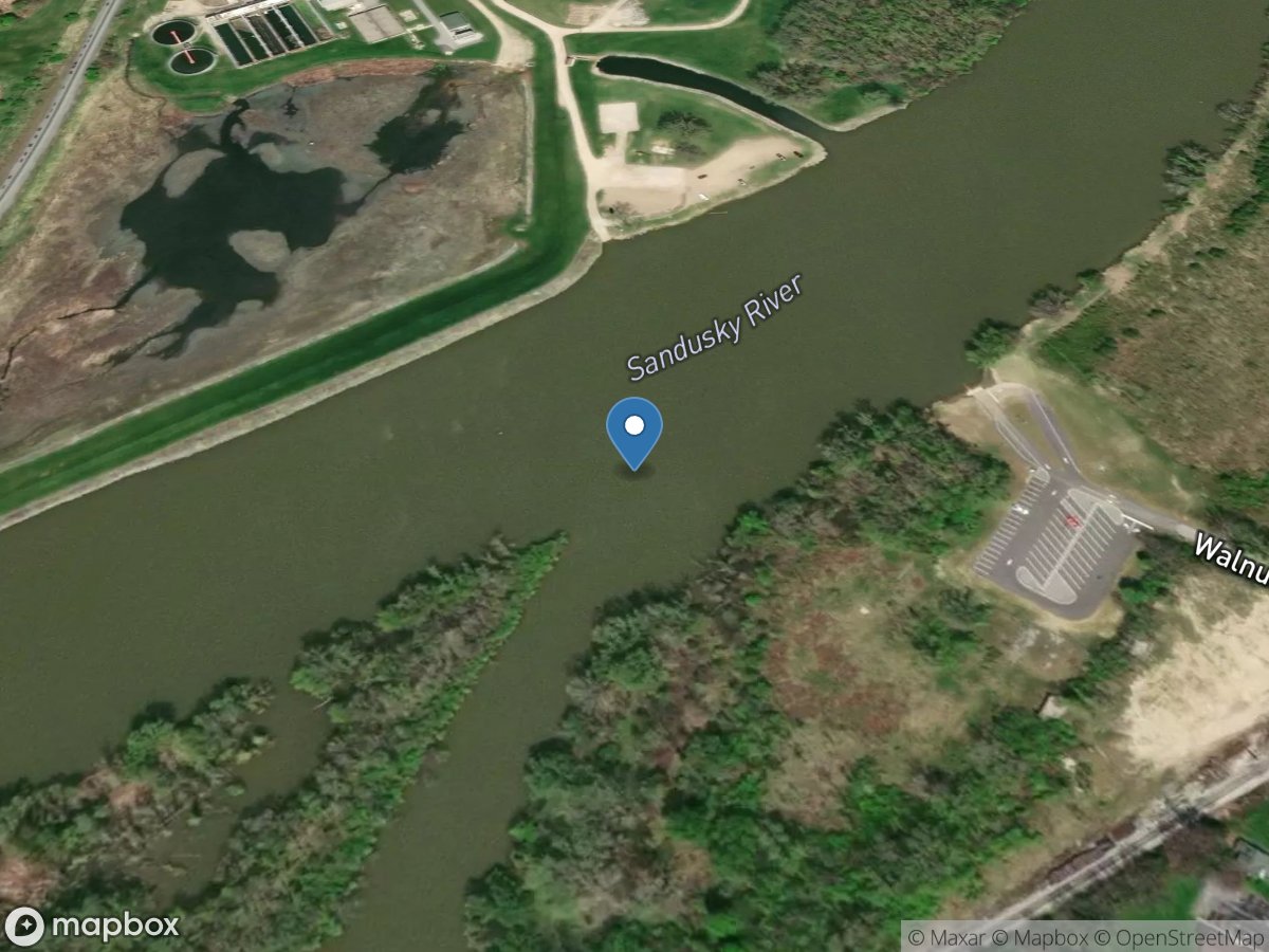 Sandusky River below Bradys Island at Fremont OH location