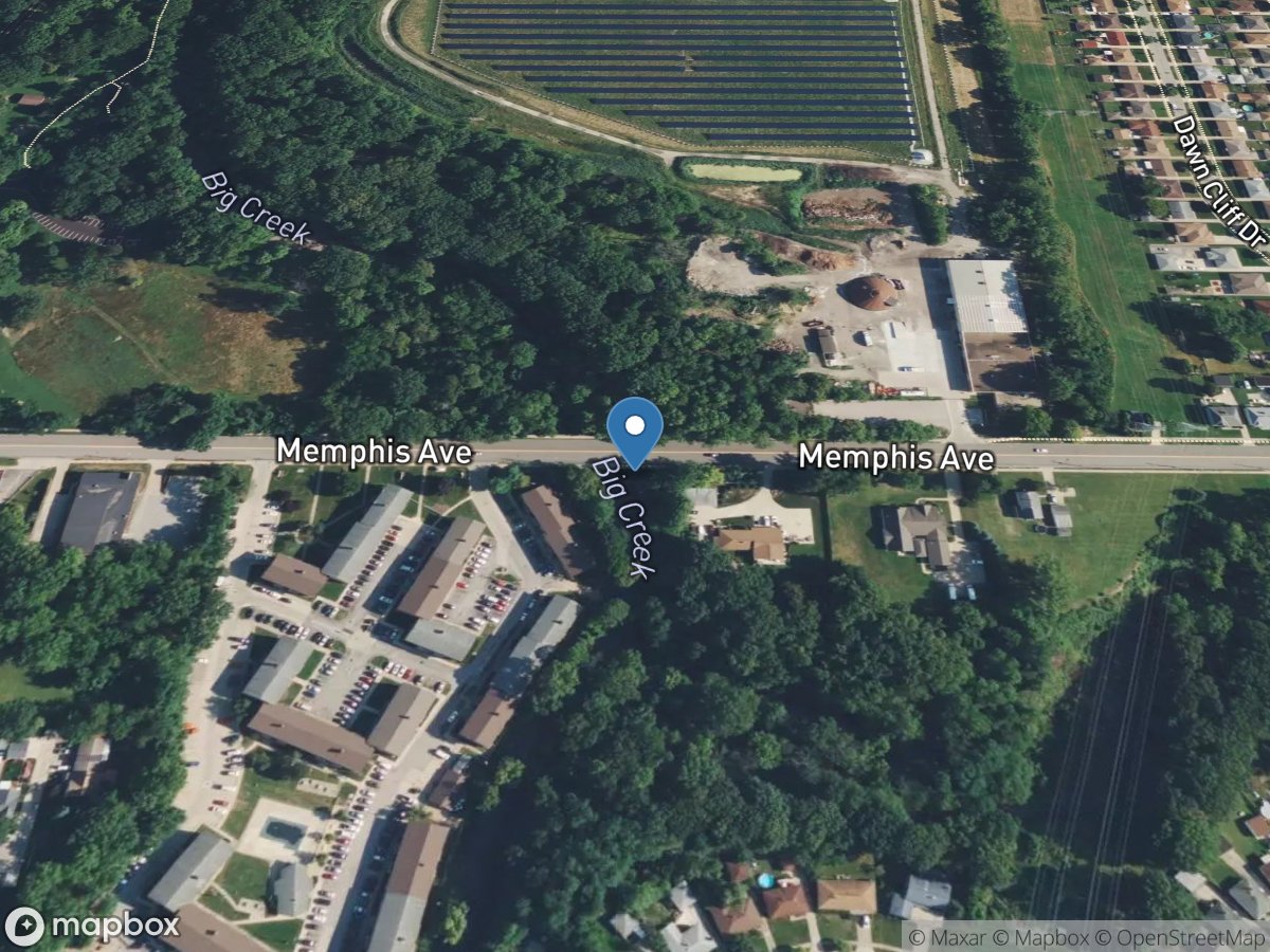 East Branch Big Creek at Brooklyn OH location