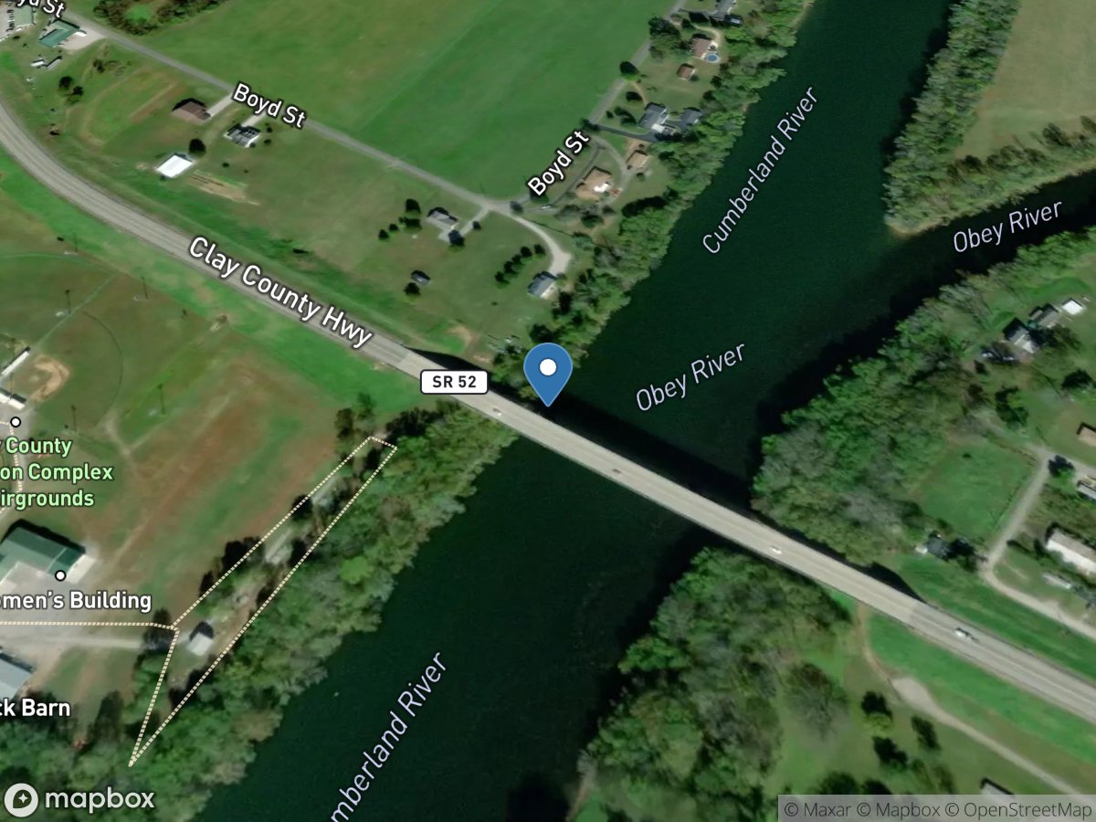 Cumberland River at Celina, TN location