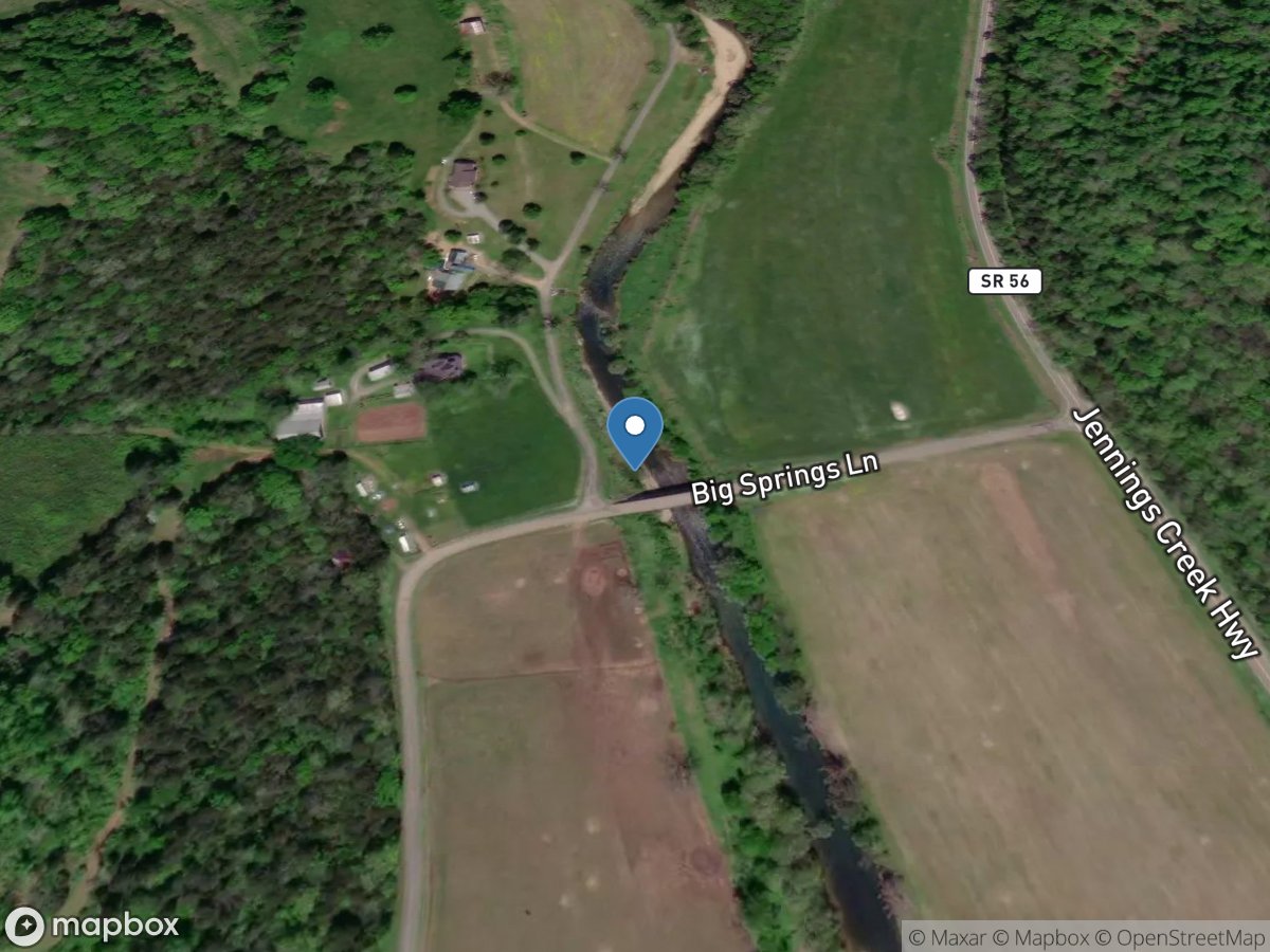 Jennings Creek at Riley Creek Road at Whitleyville, TN location