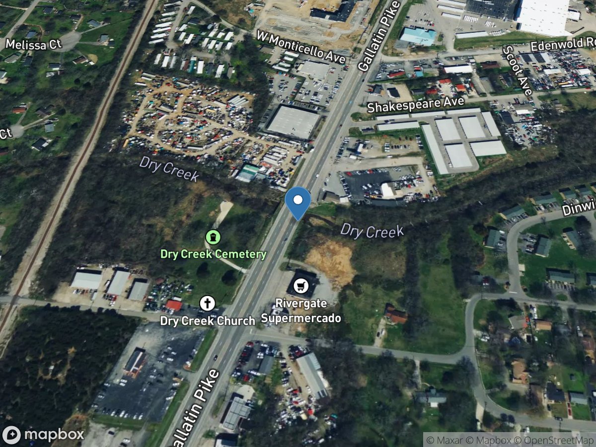 Dry Creek near Edenwold, TN location